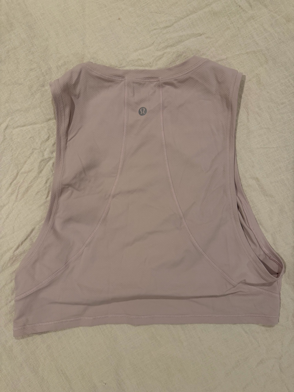 lululemon athletica Dusty Pink Cropped Muscle Tank